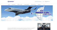 Desktop Screenshot of embraerexecutivejets.com